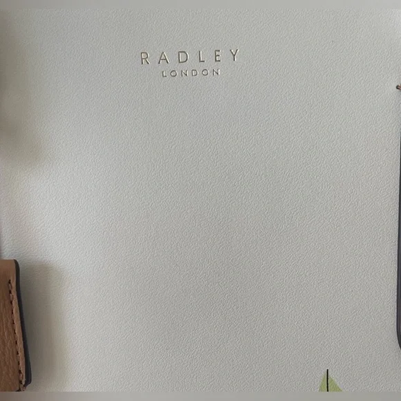 Radley London Liverpool Street 2.0 Orange Blossom Leather Multiway Ivory Handbag - Picture 9 of 16